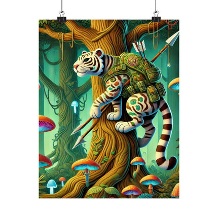🐅🌿 Silent Stripes Matte Vertical Poster – Mystery, Stealth & Jungle Majesty