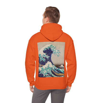 The Great Wave off Kanagawa by Katsushika Hokusai Heavy Blend™ Hooded Sweatshirt