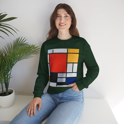Composition with Red, Yellow, Blue, and Black by Piet Mondrian Heavy Blend™ Crewneck Sweatshirt
