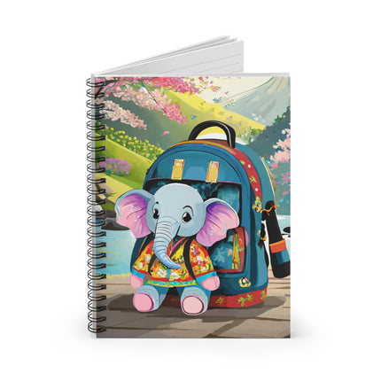 Baby Elephant Spiral Notebook - Ruled Line