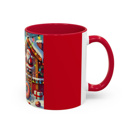 Playful Dragon's Christmas Colorful Mugs (11oz, 15oz)