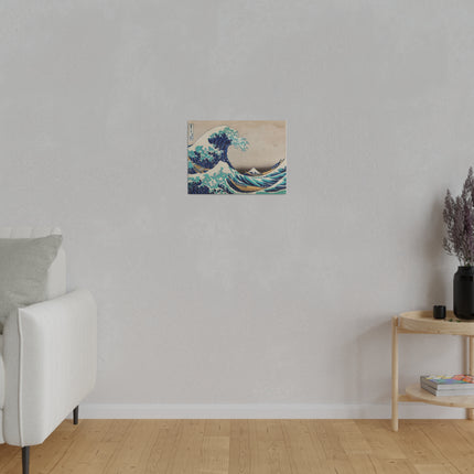 The Great Wave off Kanagawa by Katsushika Hokusai Matte Canvas, Stretched, 0.75"
