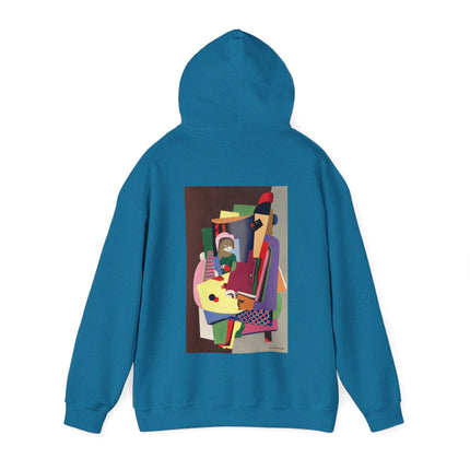 The Piano Lesson by Georges Valmier Heavy Blend™ Hooded Sweatshirt