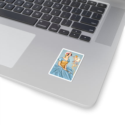 The Enchanting Painter: A Fairy's Artistic Touch Kiss-Cut Stickers (4 Sizes)