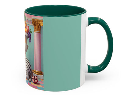 Still Life with Zebra, Fruit, and Pink Columns Colorful Mugs (11oz, 15oz)