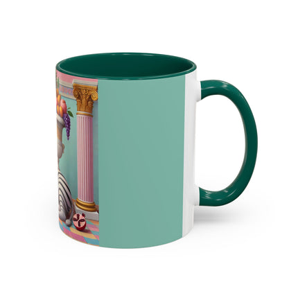 Still Life with Zebra, Fruit, and Pink Columns Colorful Mugs (11oz, 15oz)