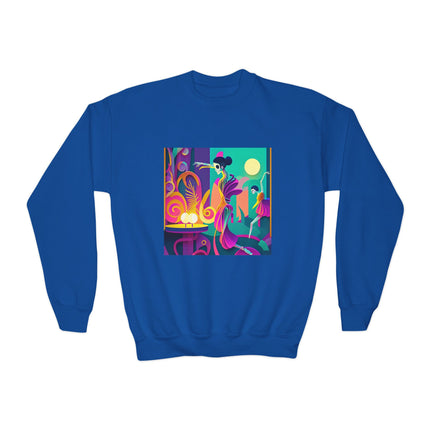 Dance of the Skeleton Ballerinas Youth Crewneck Sweatshirt