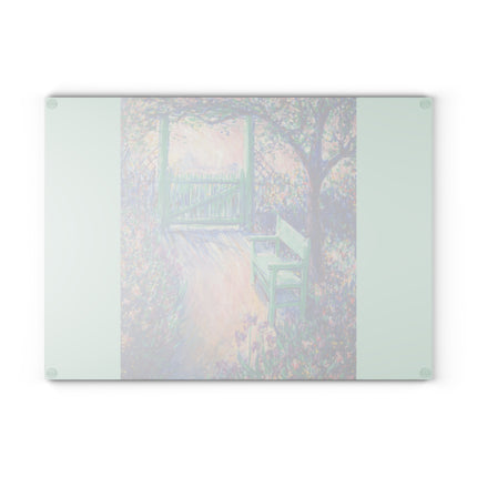 The Artist’s Garden Glass Cutting Board