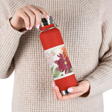 Dahlia by Tanigami Kônan Copper Vacuum Insulated Bottle, 22oz