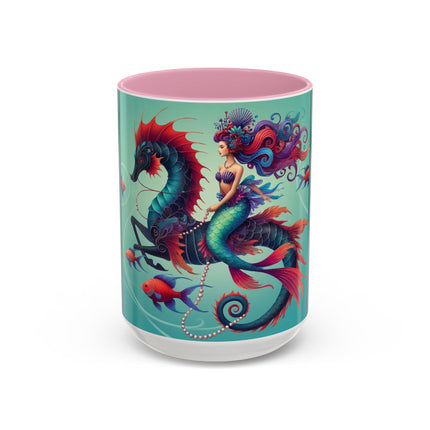 Mermaid & Sea Dragon Mug – Ocean Guardian & Mythic Beauty