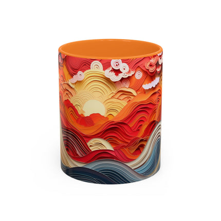 Vibrant Sunrise Sky Colorful Mugs (11oz, 15oz)