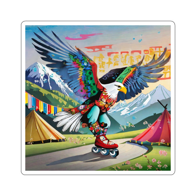 Eagle Skater Kiss-Cut Stickers (4 Sizes)