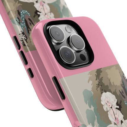 Rococo Garden Reader Phone Case – Whimsical Elegance & Timeless Charm