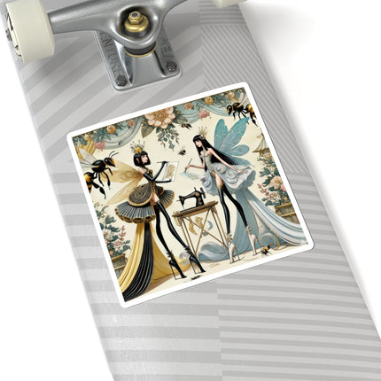 🧚✨ The Quiet Work of Fairies Kiss-Cut Sticker – Enchanted Atelier & Gentle Magic