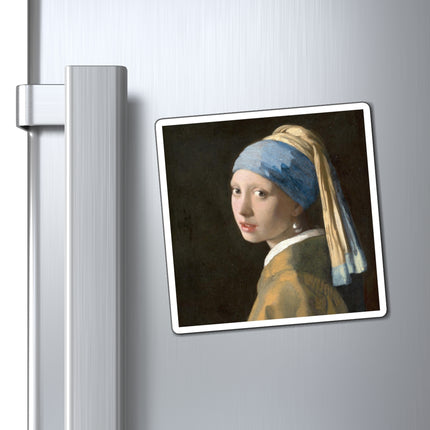 Girl with a Pearl Earring by Johannes Vermeer Magnets (3 Sizes)