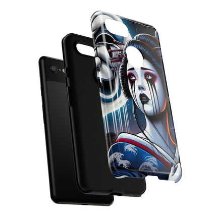 Geisha’s Black Ink Tears Phone Cases