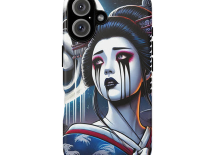 Geisha’s Black Ink Tears Phone Cases