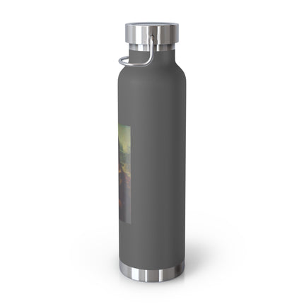 Mona Lisa by Leonardo da Vinci Copper Vacuum Insulated Bottle, 22oz