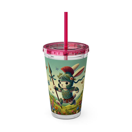 Rabbit Gladiator Sunsplash Tumbler with Straw, 16oz