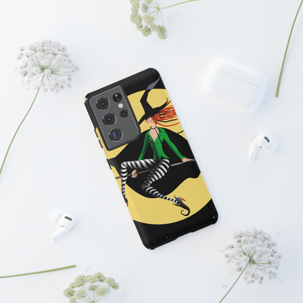 A Witch’s Moonlit Flight Phone Cases