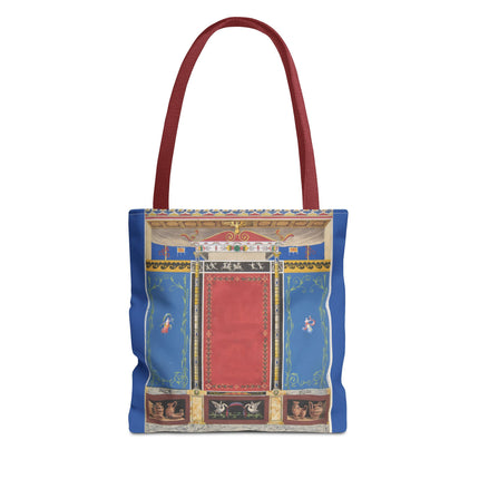 Trompe L’Oeil Designer Tote Bag – Columns, Swans and Vases (AOP)