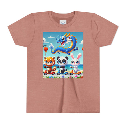 Seaside Scooter Friends Youth Short Sleeve Tee