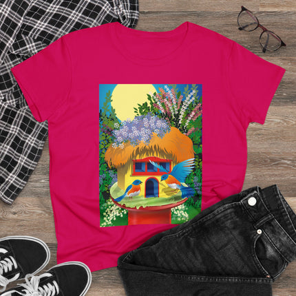 Birdhouse Haven Women's Midweight Cotton Tee