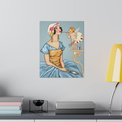 The Fairy’s Reflection – A Vintage Portrait of Charm