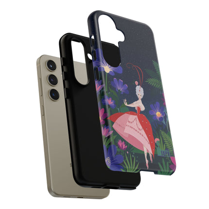 🌺✨ The Lady Of The Starlit Enchanted Garden Phone Case – Art Deco Floral Fantasy