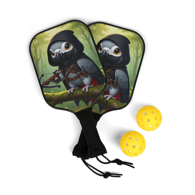 The African Grey Sentinel Pickleball Kit – Stealthy Guardian & Jungle Mystery