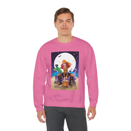 Moonlit Pirate Halloween Unisex Heavy Blend™ Crewneck Sweatshirt