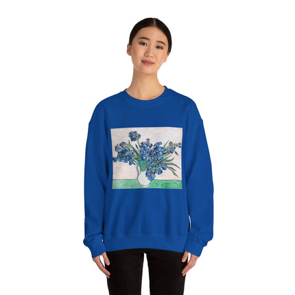 Irises by Vincent Van Gogh Heavy Blend™ Crewneck Sweatshirt
