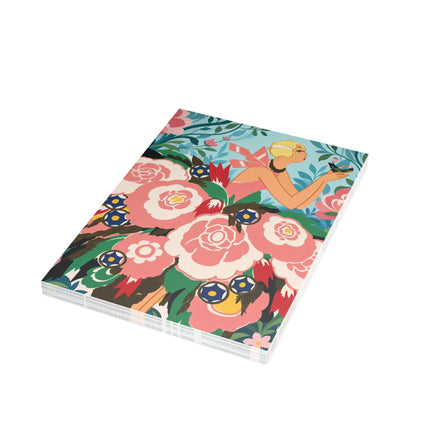 🌸🐦 The Girl Of The Little Birds Postcards With Envelopes – Art Deco Floral Whimsy
