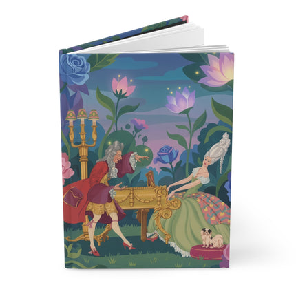 🌸♟️ The Lovers Of The Enchanted Garden Hardcover Journal – Art Deco Romantic Whimsy