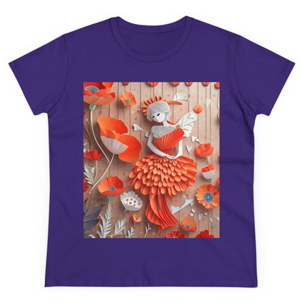 Poppy Fairy Women's Midweight Cotton Tee