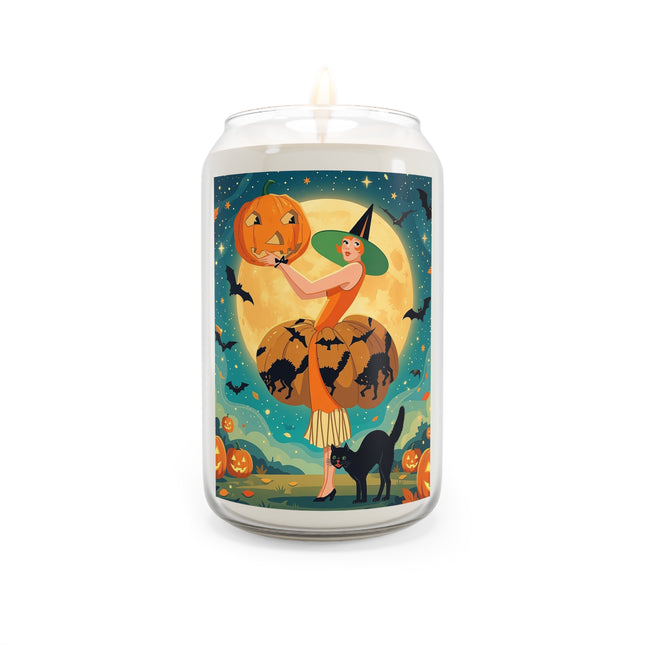 🦇🎃 The Witch Of Batwing Pumpkin Hollow Scented Soy Candle – Moonlit Halloween Charm