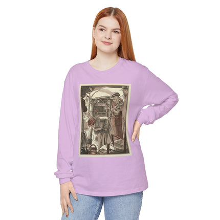 Bric-A-Brac by Fernand Siméon Garment-dyed Long Sleeve T-Shirt