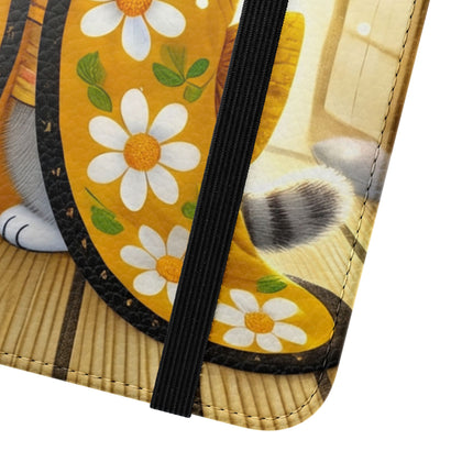 🐱🍵 Playful Kitten in the Tea Room Flip Case – Curious Charm & Cozy Whimsy