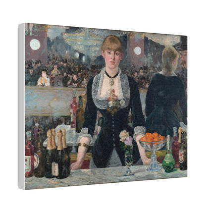 A Bar at the Folies-Bergère by Edouard Manet Matte Canvas, Stretched, 0.75"