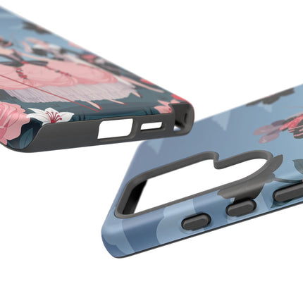 🌹🎭 The Rose Masquerade Promenade Phone Case – Art Deco Floral Elegance