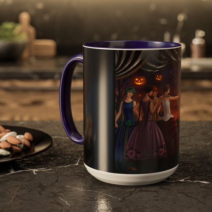 🏹🎃 Cupid's Arrow At Pumpkin Moon Manor Colorful Mug – Romantic Halloween Charm