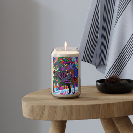 🎄✨ Christmas Among The Twinkling Trees Scented Soy Candle – Art Deco Holiday Fantasy