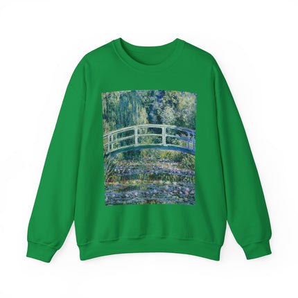 Water Lilies and Japanese Bridge by Claude Monet Heavy Blend™ Crewneck Sweatshirt