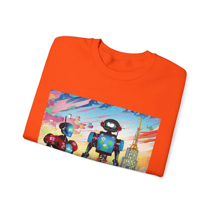 High Fashion Cyberpunk CIA Robots Unisex Heavy Blend™ Crewneck Sweatshirt