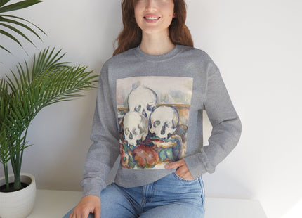 The Three Skulls by Paul Cézanne Unisex Heavy Blend™ Crewneck Sweatshirt