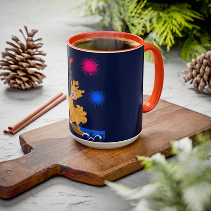 Liberty's Triumph Colorful Mugs – Art Deco Glory & Triumphant Spirit