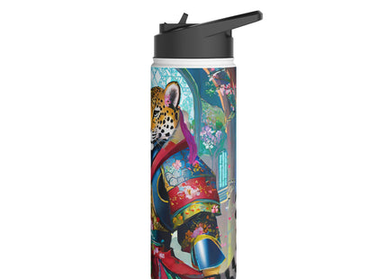 Cyberpunk Leopard Stainless Steel Water Bottle