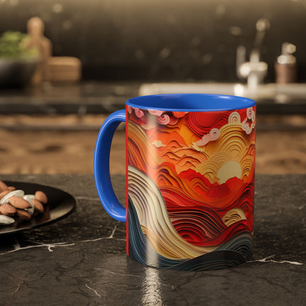Vibrant Sunrise Sky Colorful Mugs (11oz, 15oz)