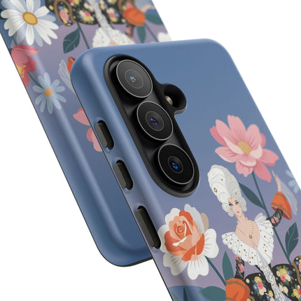 🌸🎀 The Grand Floral Promenade Phone Case – Art Deco Fashion Fantasy