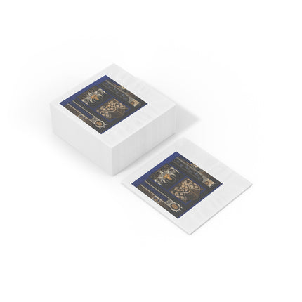 La décoration moderne dans le textile Pl. 4 by Gaston Charlet White Coined Napkins